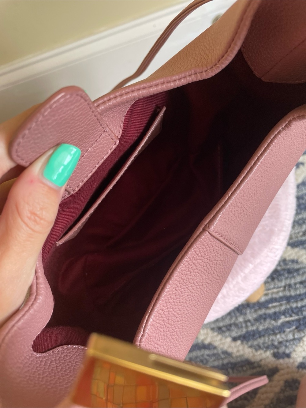 Authentic Polene Beri bag in Lilac - Picture 9 of 11